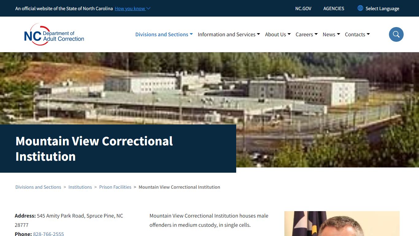 Mountain View Correctional Institution | NC DAC