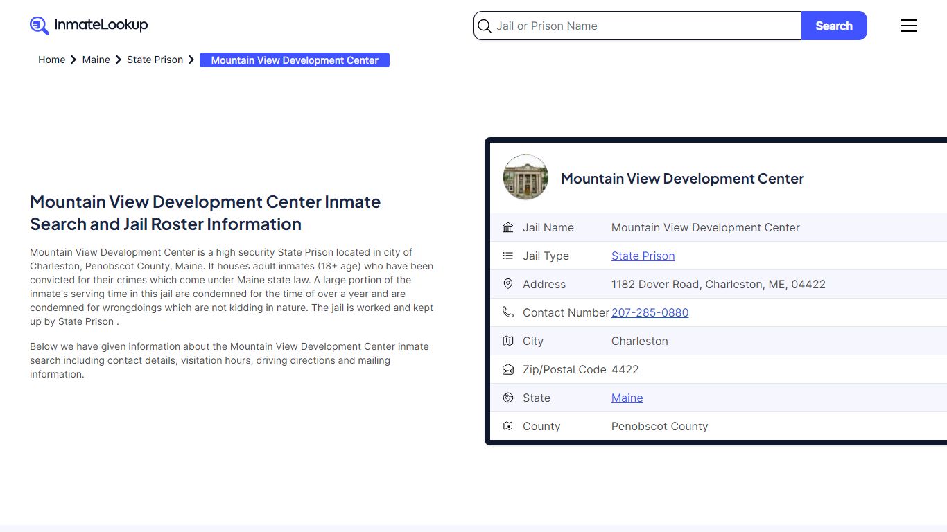 Mountain View Development Center Inmate Search, Jail Roster, Bookings ...